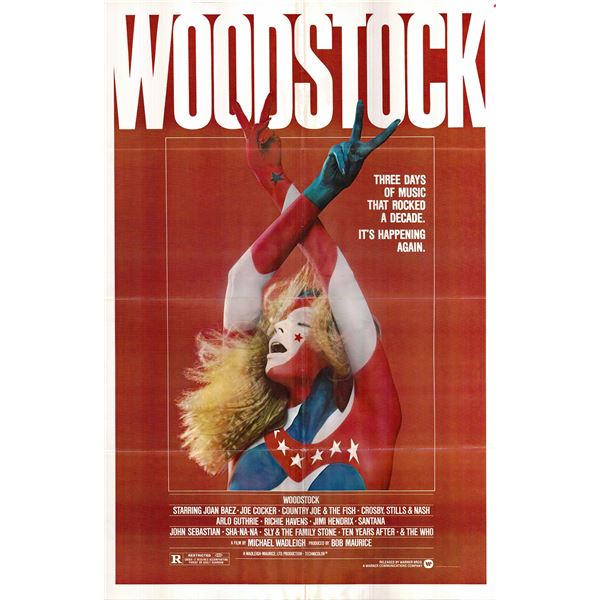 Woodstock original 1979R vintage movie poster