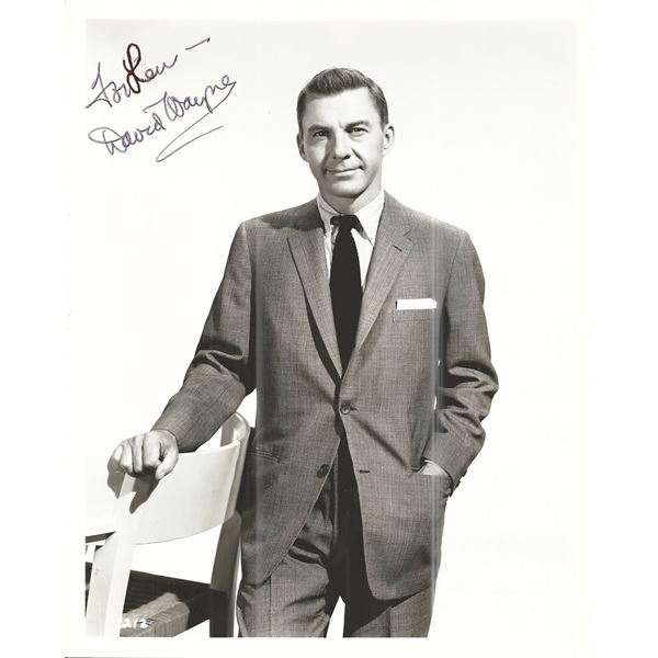 David Wayne Signed Photo