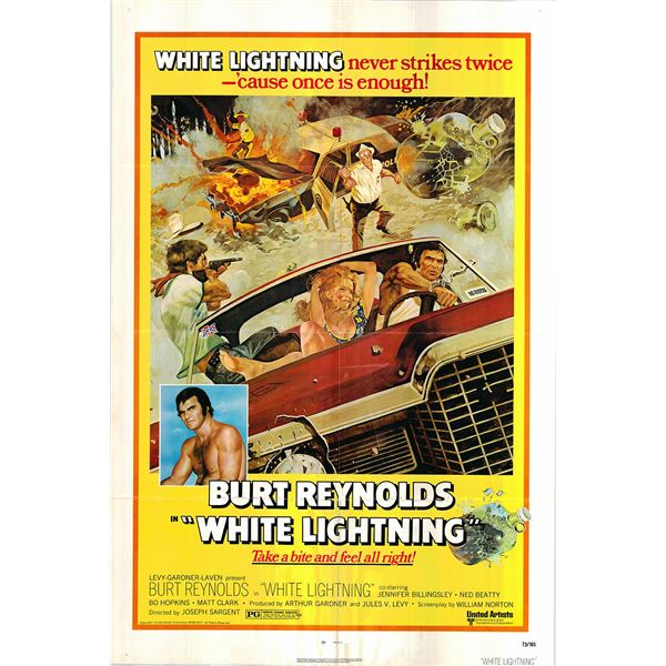 White Lightning original 1973 vintage movie poster