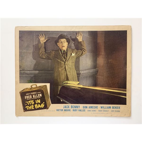 It's in the Bag! original 1945 vintage lobby card