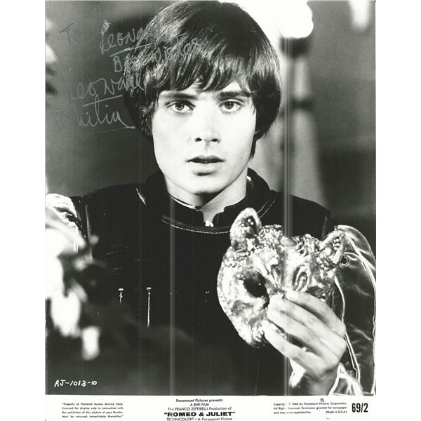 Romeo and Juliet Leonard Whiting Signed Movie Photo