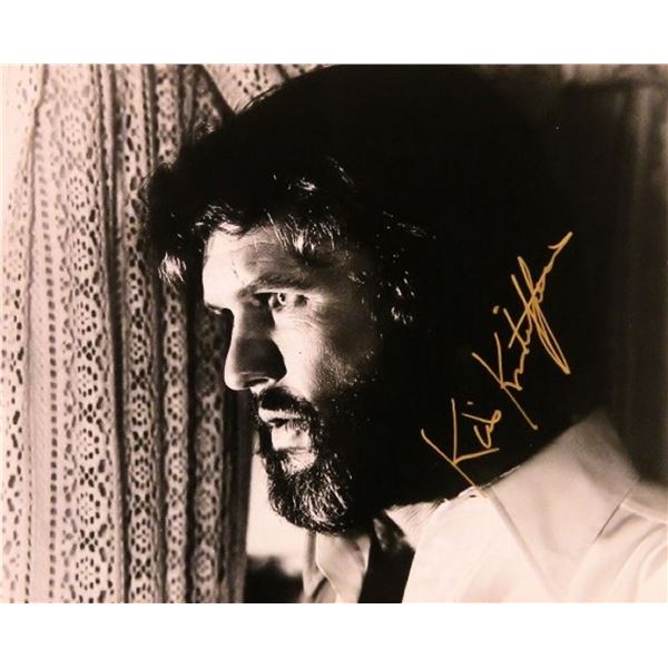 Kris Kristofferson signed portrait photo