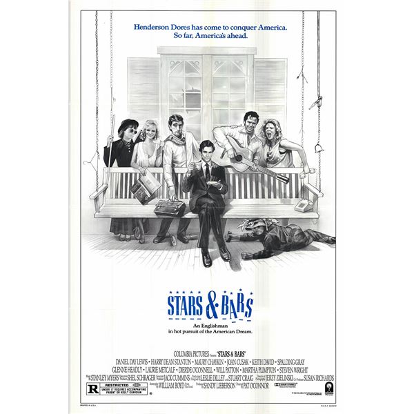 Stars and Bars original 1988 vintage one sheet poster