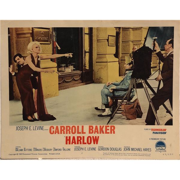Harlow original 1965 vintage lobby card
