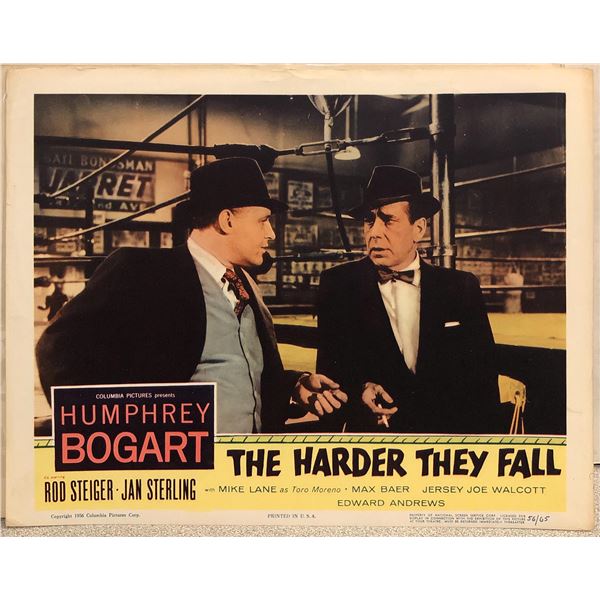 The Harder They Fall original 1956 vintage lobby card
