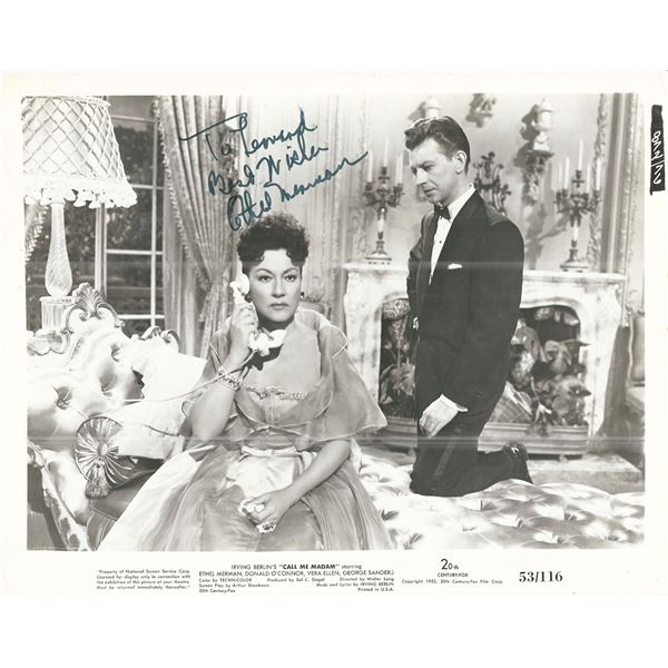 Call Me Madam Ethel Merman Signed Movie Photo