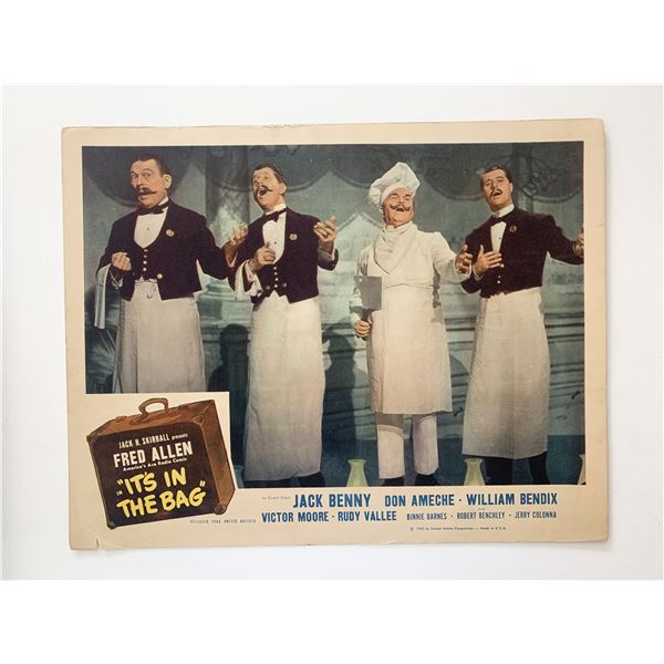 It's in the Bag! original 1945 vintage lobby card