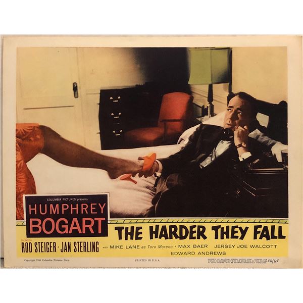 The Harder They Fall original 1956 vintage lobby card