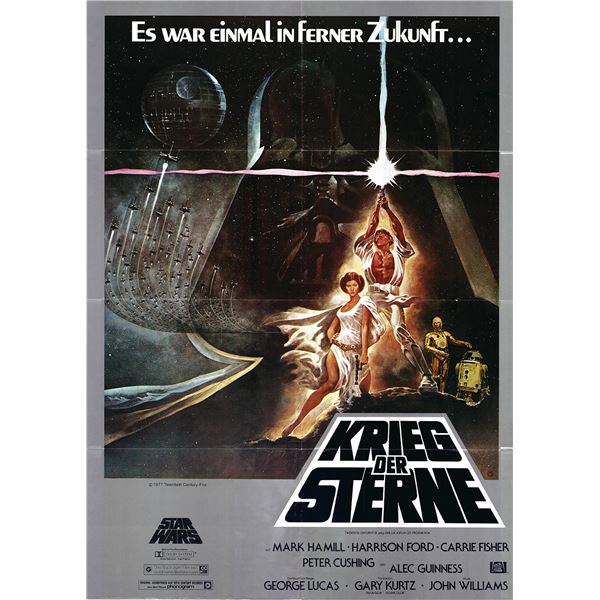Star Wars original 1977 vintage German one sheet poster