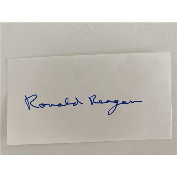 Ronald Reagan Original Signature