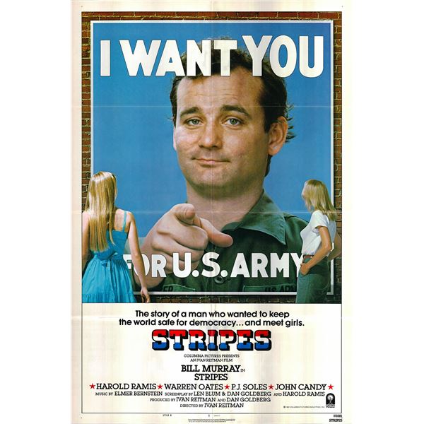 Stripes original 1981 vintage one sheet poster