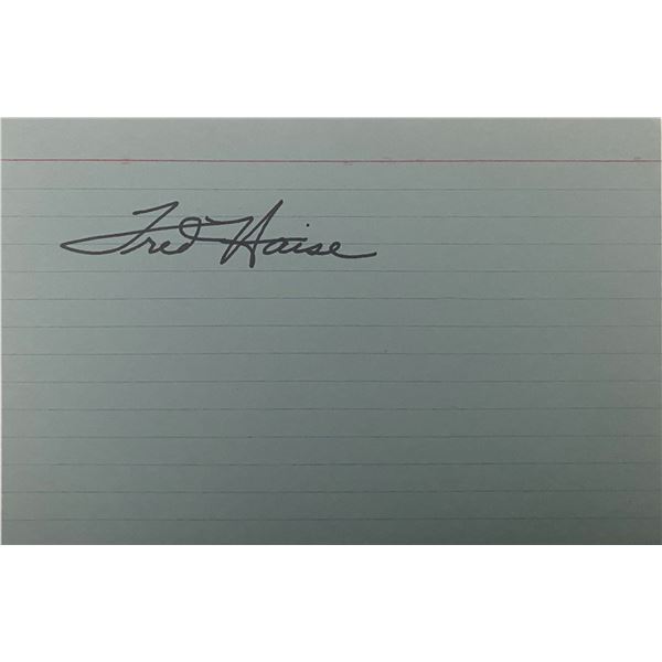 NASA Astronaut Fred Haise Signature