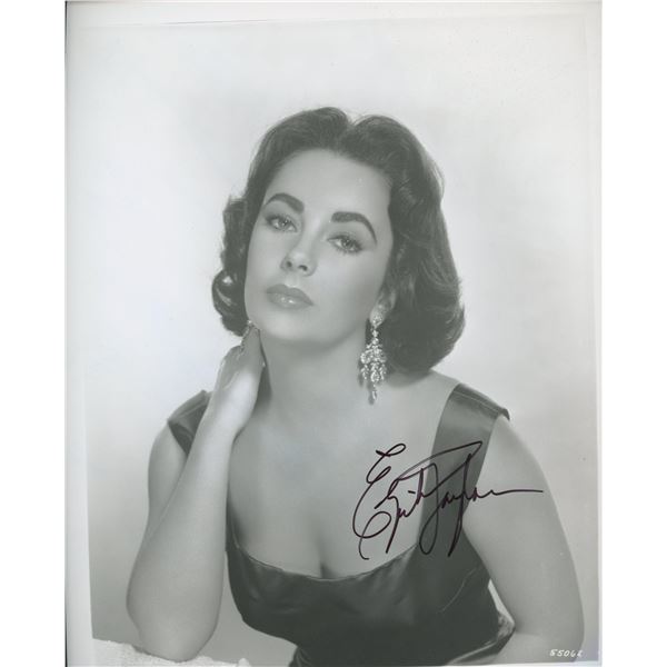 Elizabeth Taylor signed photo
