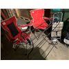 Image 3 : Group of Misc. set dec items - Includes camping chairs, Blanket Valet, Shopping trolley etc.