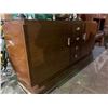 Image 2 : Walnut sideboard set dec (Approximately 75in wide)
