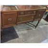 Image 2 : Flute leg Walnut Sideboard (Approximately 54in wide)