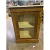 Image 1 : Single door walnut cabinet with marble top