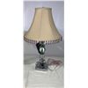 Image 2 : Two Chrome and Glass Table lamps