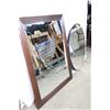 Image 1 : 2 mirrors, 1-framed 40" x 32" and 1- 33" round