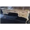 Image 2 : Inlaid Five drawer Desk  (Approximately 44in wide)
