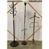 Image 1 : Brass Valet, Coat Tree & Floor Lamp