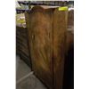 Image 2 : Walnut Chifferobe w/Built-in Safe & Combination 36in. W x 5ft H