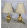 Image 1 : Pair of Pineapple cut Table Lamps