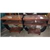 Image 2 : A Pair of End Tables 1ft. x 2ft. x 22in. H