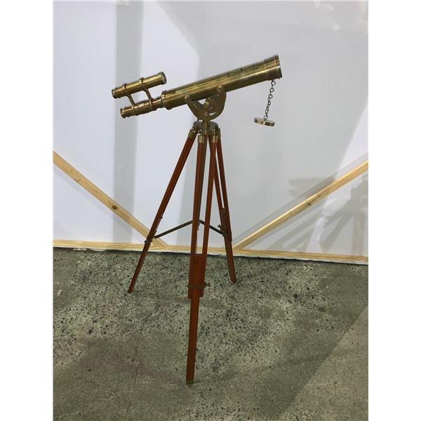 Brass Telescope on a Stand Medium