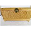 Image 1 : Wood & Bamboo Blanket Box