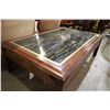 Image 1 : Abalone Style Inlaid Coffee Table 38in x 31in