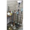Image 1 : 8 assorted floor lamps, as-is