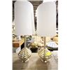 Image 1 : Pair of Heavy Twist Design Table Lamps