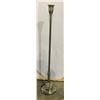 Image 1 : Chrome & Glass Torchiere Lamp (No Shade)