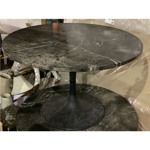 48in  Round Faux Marble Bistro Table