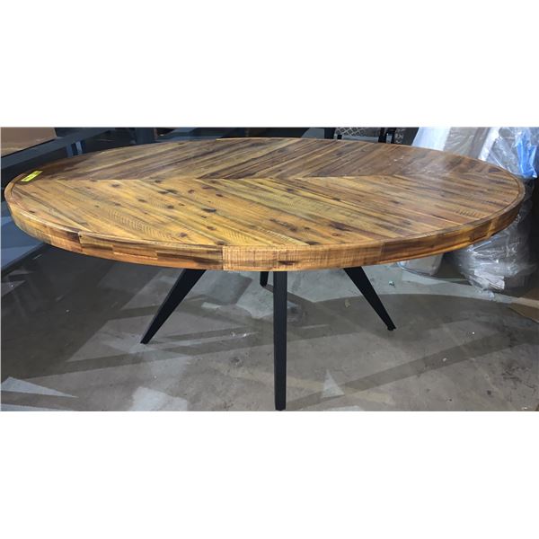 Moes Parq Oval Dining Table 72in. W (Retail: $1600) Floor Display Model