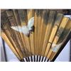 Image 3 : Lot of Asian Tray, Large Fan, Box of Desk Organizers