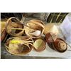 Image 1 : Misc Lot of Approx. 15 Pce Wicker, Baskets, Hats, Etc...