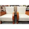 Image 1 : Pair of Maple Framed Client Chairs