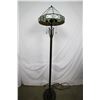 Image 1 : Leaded Glass Shade Floor Lamp