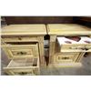 Image 2 : Pair of Leached Oak Nightstands