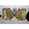 Image 2 : Pair of Faceted Glass Table Lamps