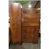 Image 2 : Mens Dressing Chest w/Side Wardrobe Cedar Lined