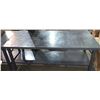 Image 1 : Metal work Top table with shelf (Approximately 6ft x 3ft)