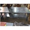 Image 2 : Metal work Top table with shelf (Approximately 6ft x 3ft)