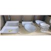 Image 1 : Seven pieces of Kitchenware - include Crate and barrel, two  Enamel colanders