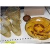 Image 2 : Shelf of Glass ware (Mostly Gold Colour)