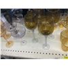 Image 3 : Shelf of Glass ware (Mostly Gold Colour)
