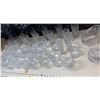 Image 1 : Shelf of assorted crystal and glass ware (Mostly Glasses)