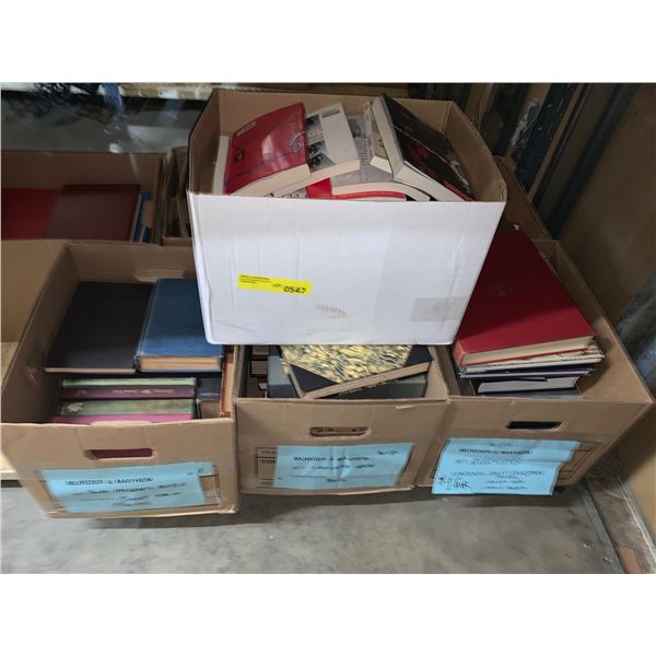 Shelf of Movie set hardcover books (Approximately 8 boxes)